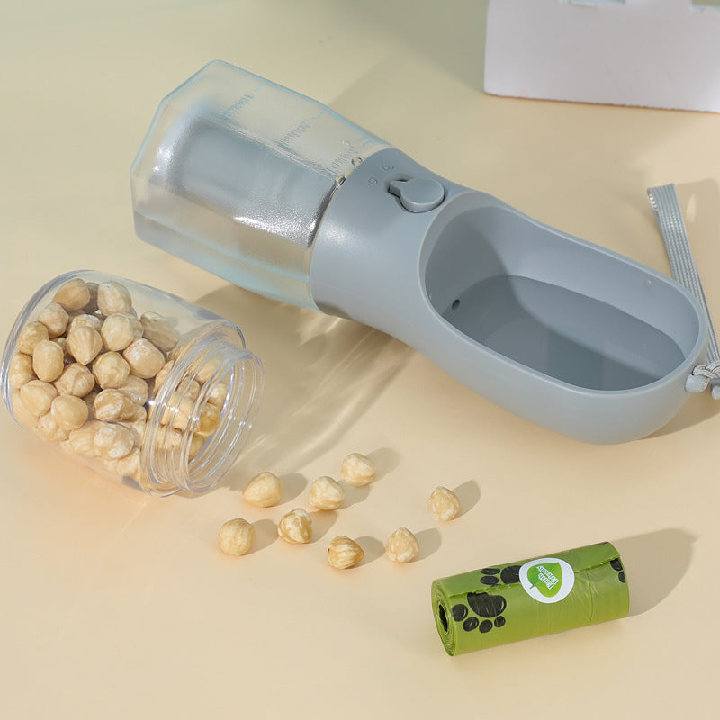 Multifunctional Portable 3-in-1 Pet Cup – Water, Food & Waste